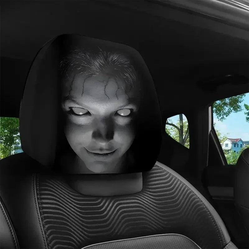 SpookySeat™ Halloween Horror Face Car Headrest Covers
